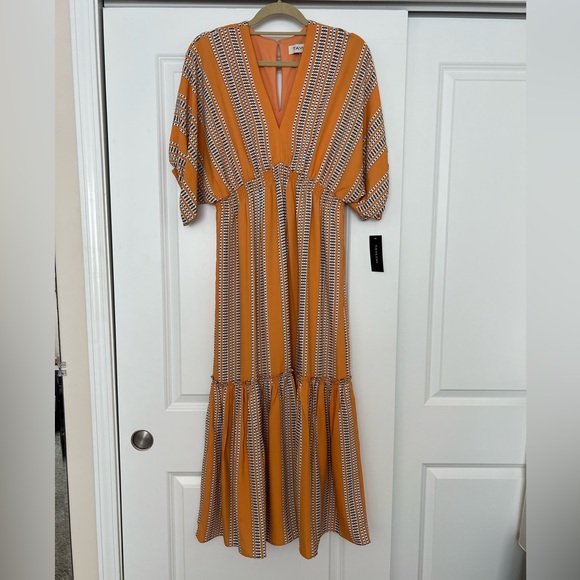 Taylor Mango Boho Striped Maxi Dress - Picture 2 of 6